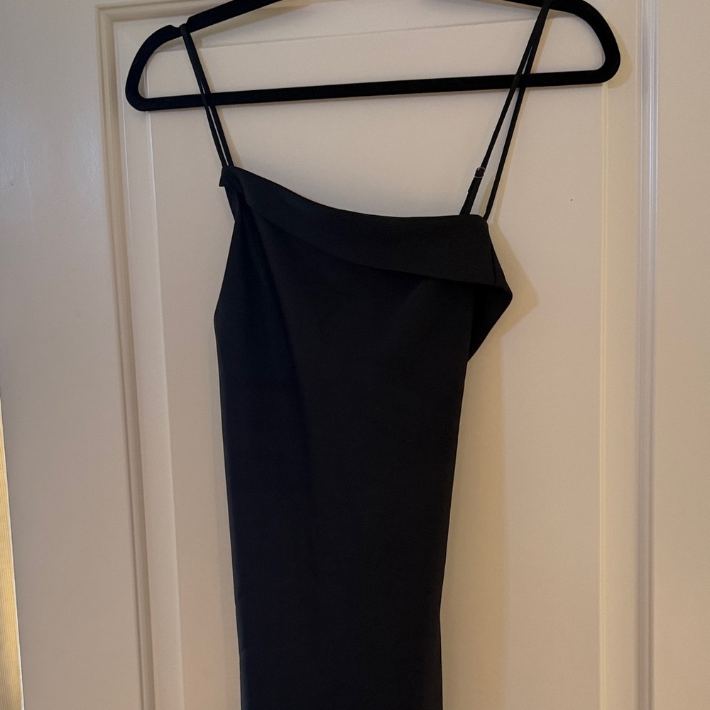 Astr One-Shoulder Black Dress